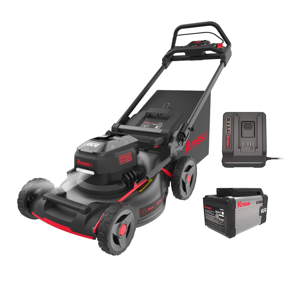 Kress 60V 21-inch Steel Deck Push Mower Kit