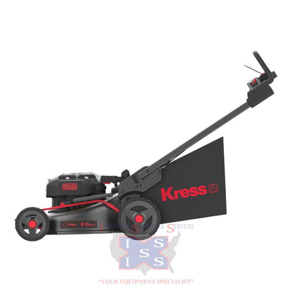 Kress 60V 21-inch Steel Deck Push Mower Kit.
