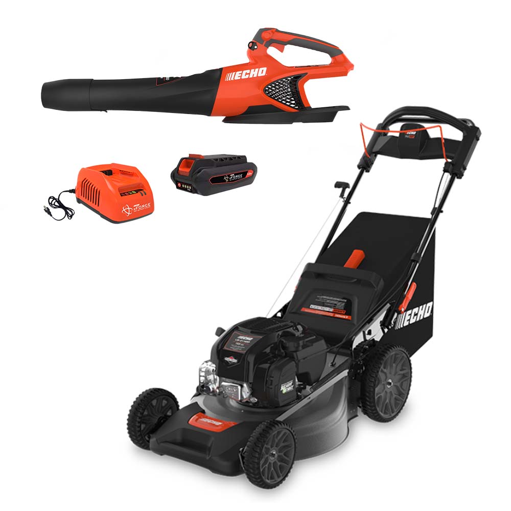 Echo LM-2116SP 21" Self-Propelled Walk-Behind Lawn Mower + FREE Leaf Blower Kit