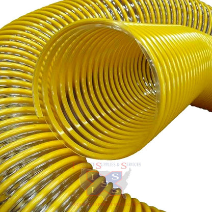 NovaFlex .030" Wall Debris Loader Hose w/Yellow Plastic Helix 10" ID (Sold by the Foot).