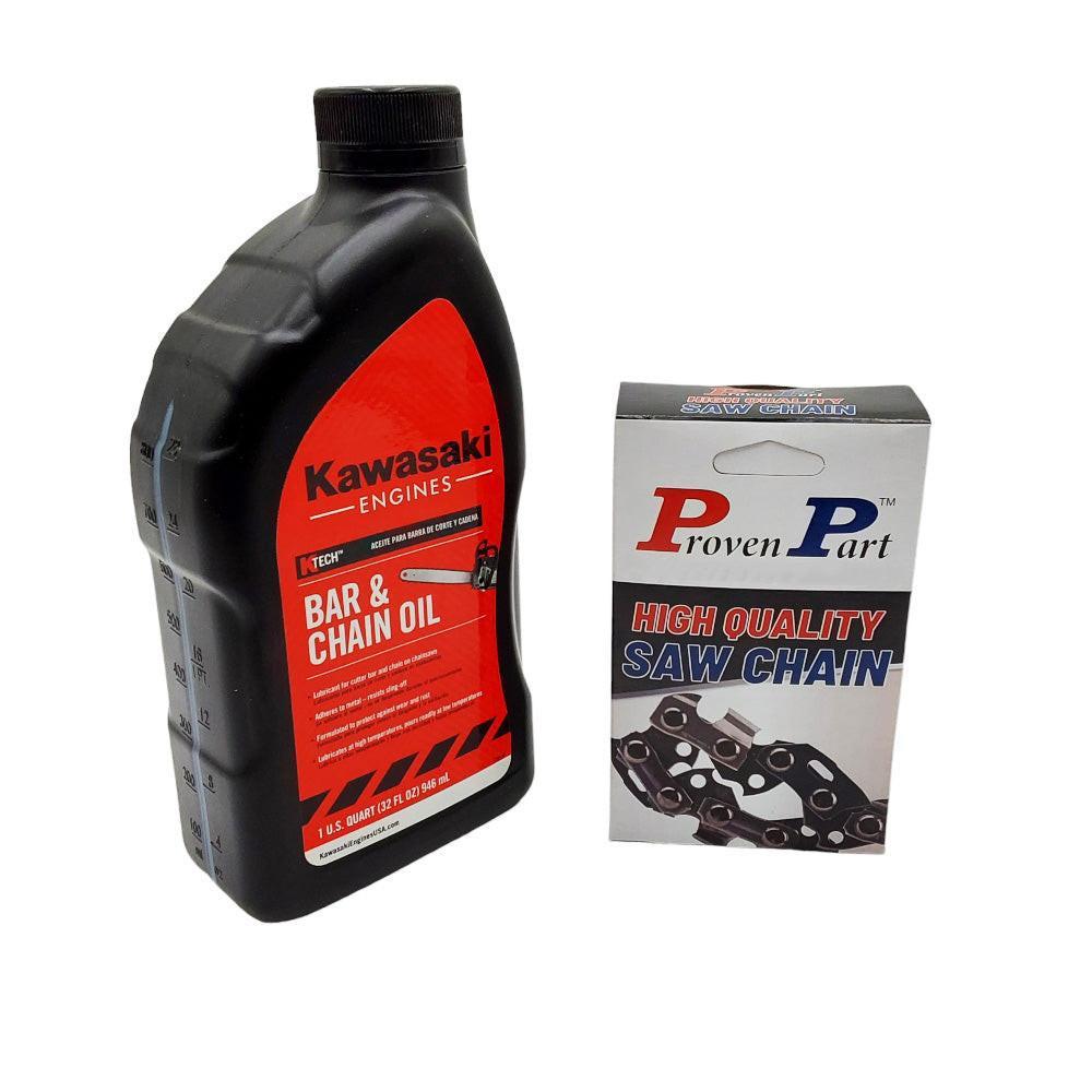 Proven Part 18" Chain 3/8" .058" Gauge 68DL 591143468 (1) Qt Bar & Chain Oil