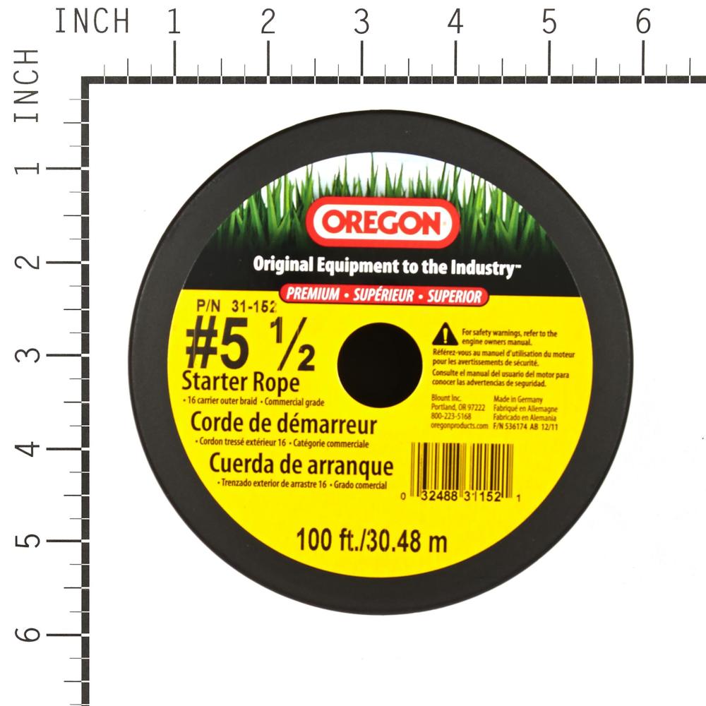 Oregon No. 5-1/2 Premium Starter Rope (100' Reel) 31-152