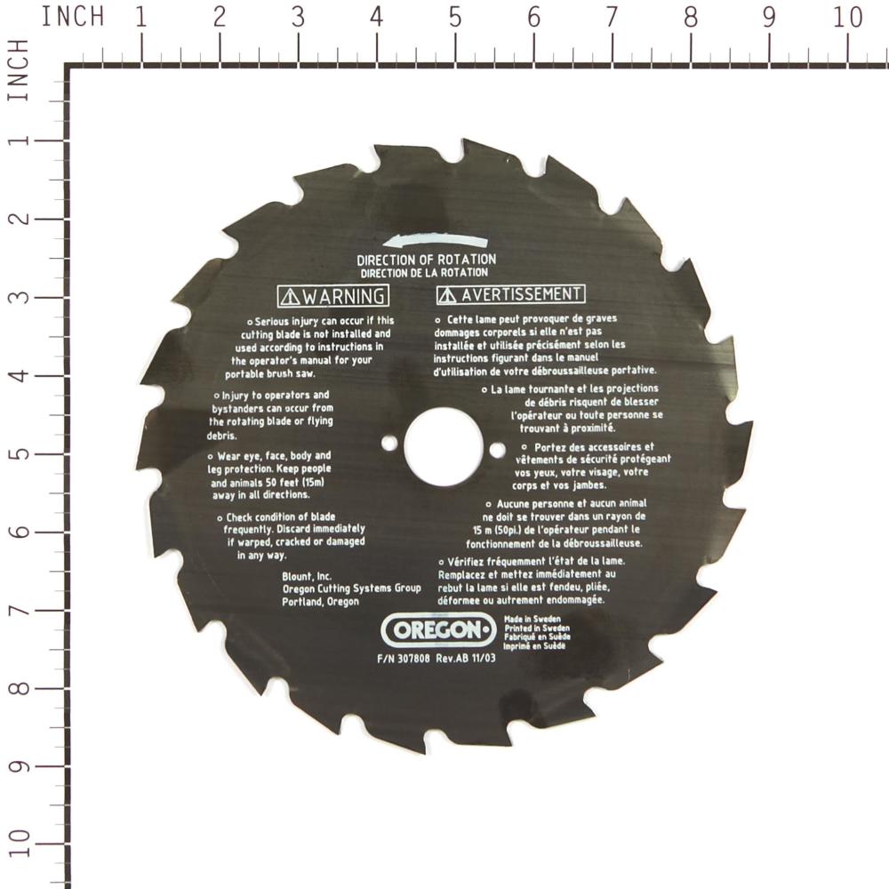 Oregon 8" 22-Tooth Maxi Brush Blade 41-935