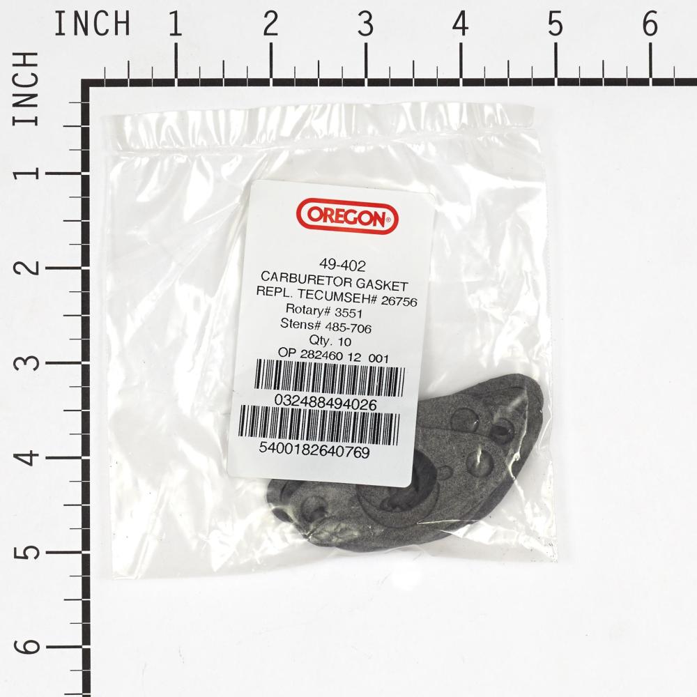 Oregon Tecumseh Carburetor Gasket 49-402