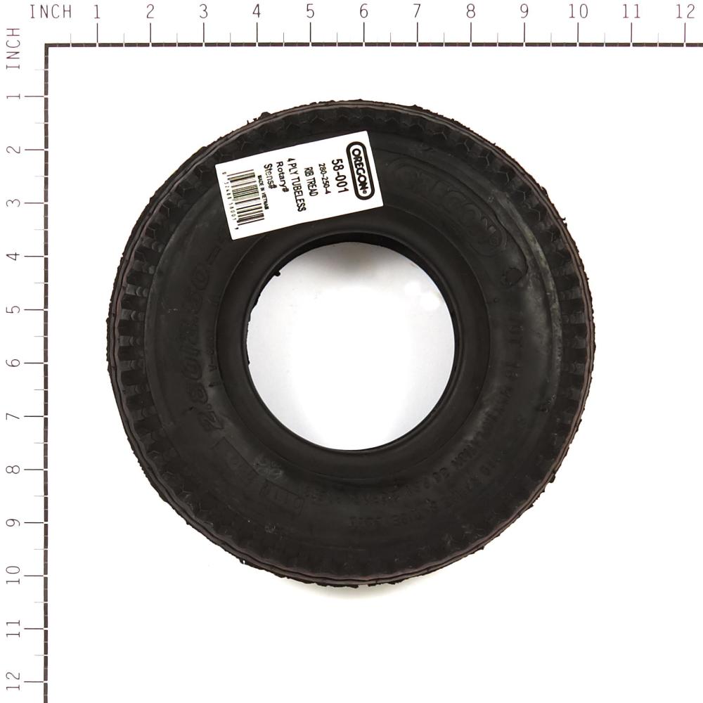Oregon 2.80/2.50-4 Rib Tread Tire 58-001