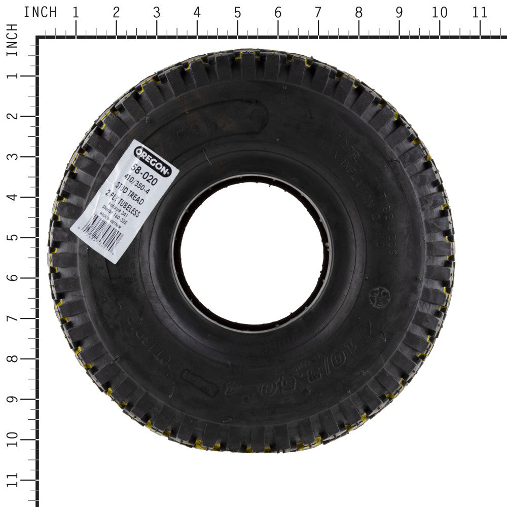 Oregon 4.10/3.50-4 Stud Tread Tire 58-020