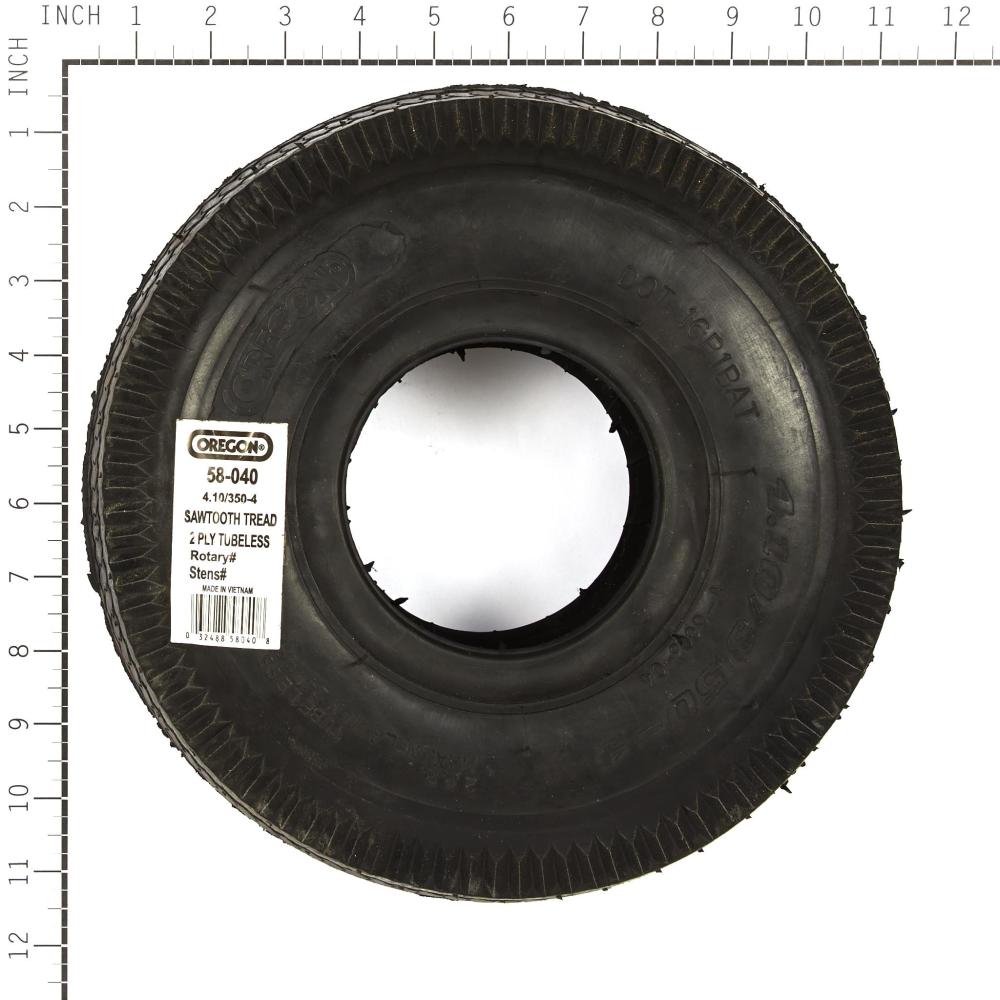 Oregon 4.10/3.50-4 Sawtooth Tire 58-040
