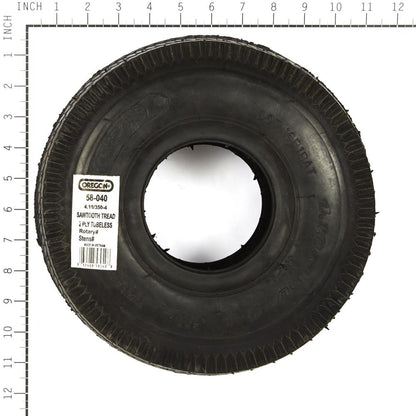 Oregon 4.10/3.50-4 Sawtooth Tire 58-040