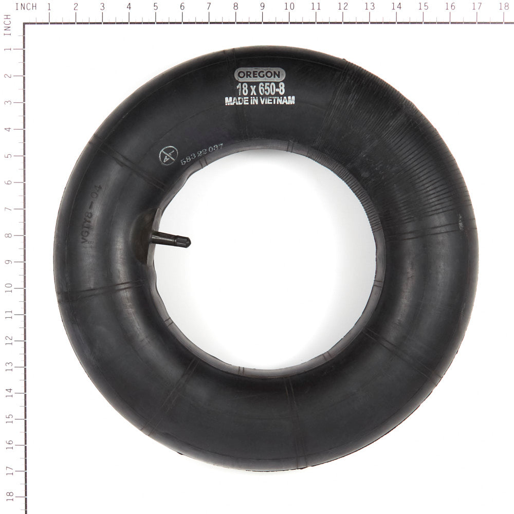 Oregon 18x6.50-8 Inner Tube with Straight Valve 71-406