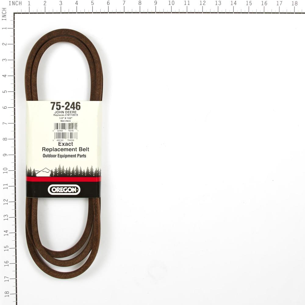 Oregon John Deere Replacement Belt (M110978, 1/2") 75-246