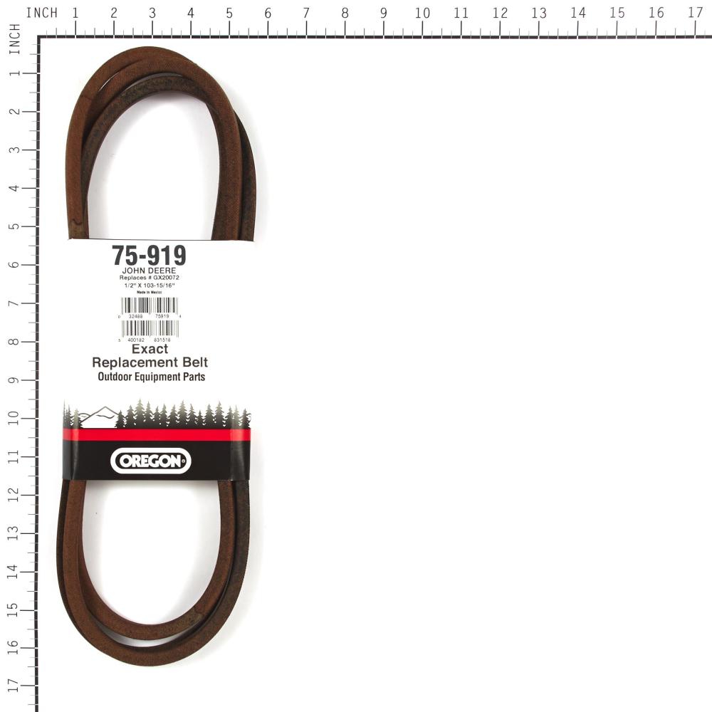 Oregon John Deere Belt (GX20072, 1/2") 75-919