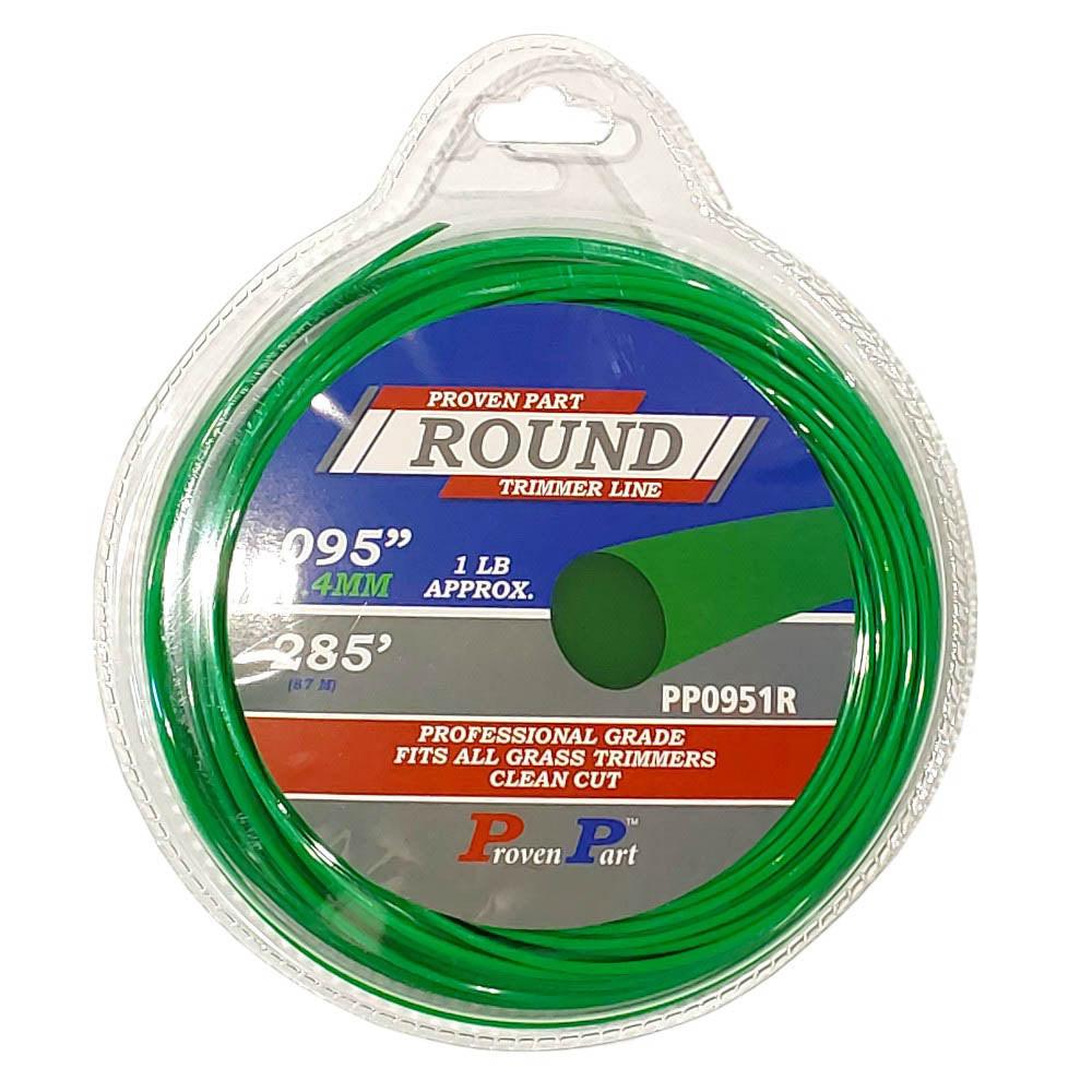 Proven Part Round Professional Grade Trimmer Line .095 1Lb Size.