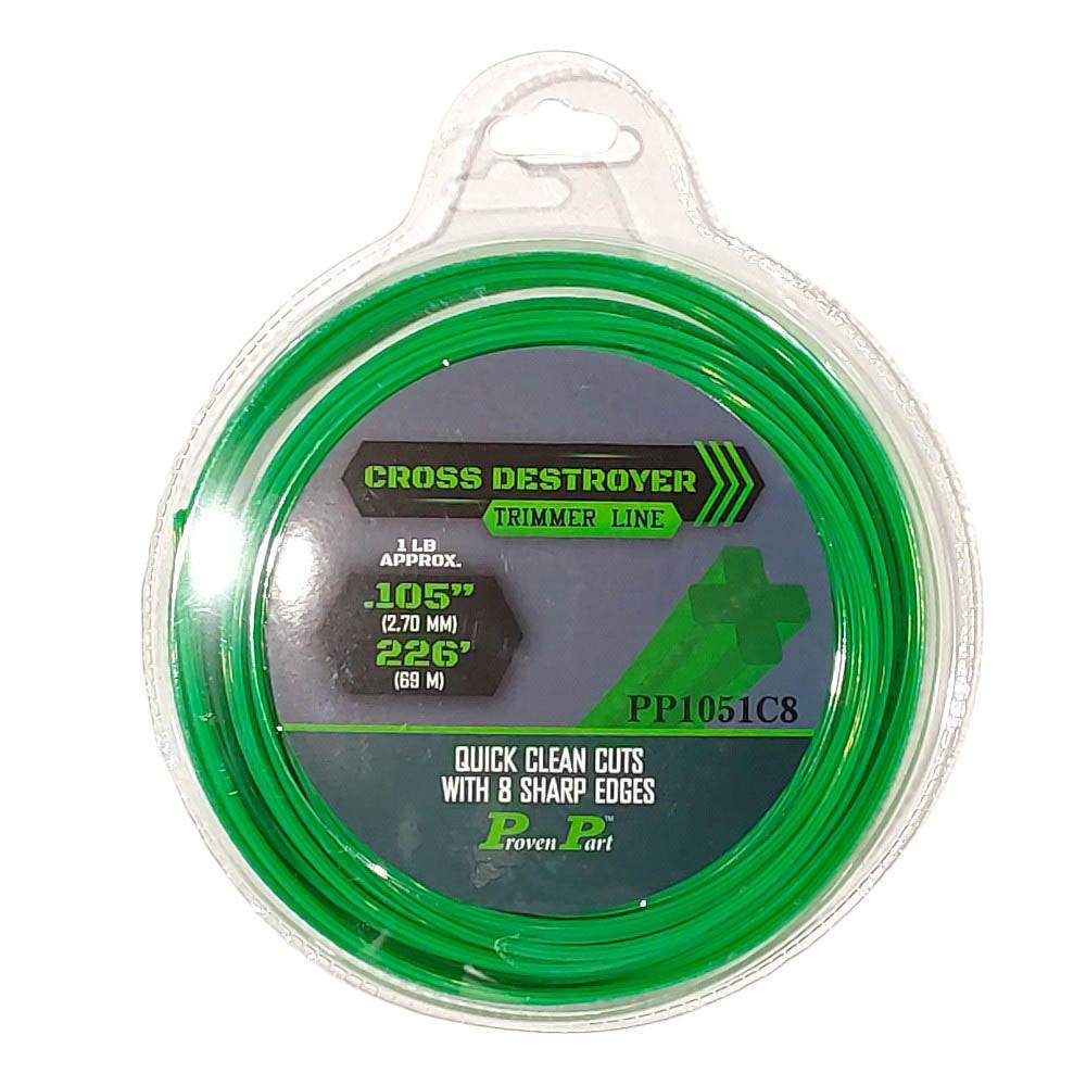 Proven Part Cross Destroyer 8 Sided Professional Trimmer Line .105 1Lb.