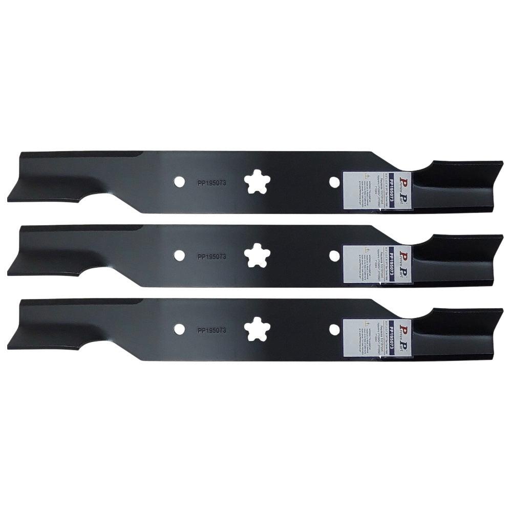 Proven Part 3xHi-Lift Blade 18.5In Fits Jonsered 2754GTHI, LGT54, LT2227A2, Z54R