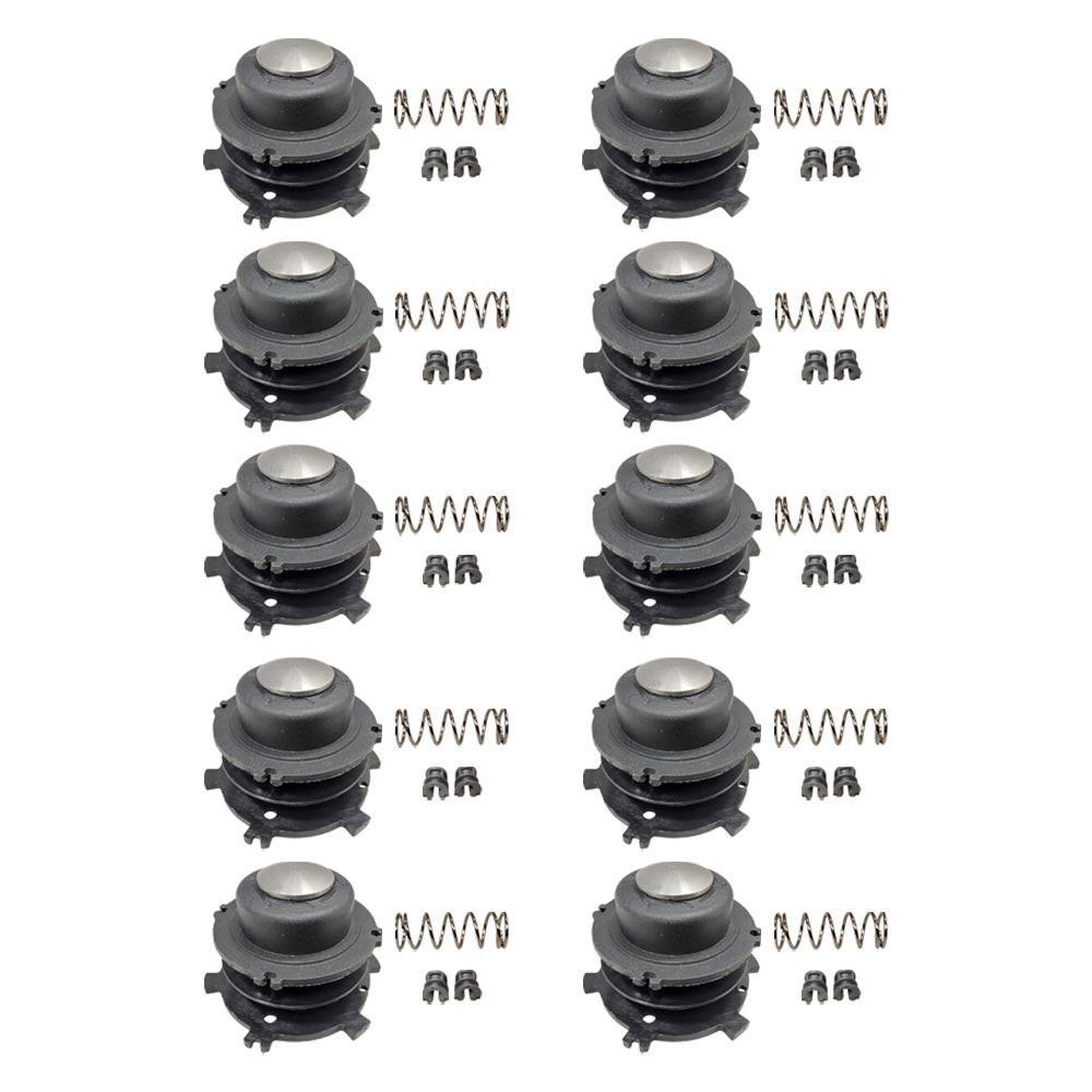 Proven Part 10-Trimmer Spools w/ Metal Caps 10-Springs 20- Eyelets Fit 4002 710 4321, 0000 997 1501, 4002 713 3017, 4003 713 8301