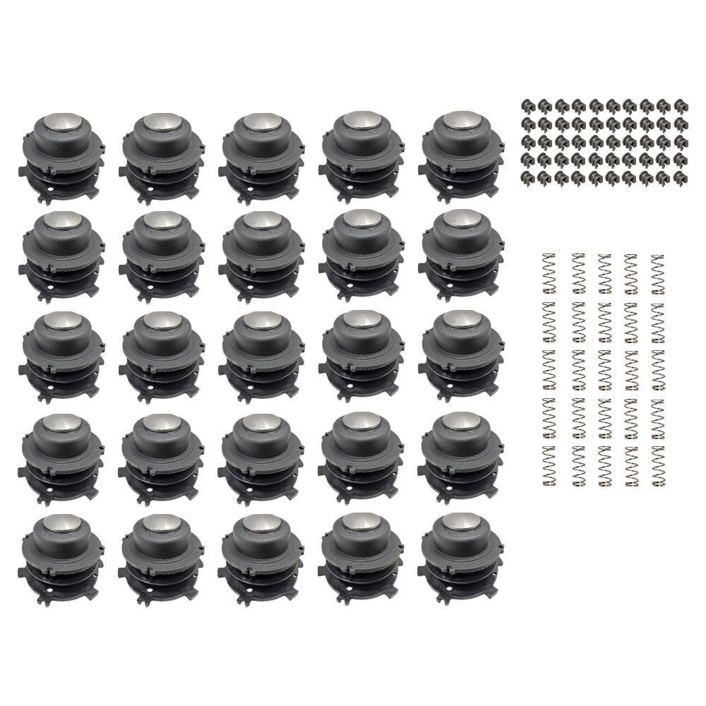 Proven Part 25 PK Caps Spools Springs With 50 Eyelets For Stihl 4002 713 9712, 4002 710 4321, 0000 997 1501, 4002 713 3017, 4003 713 8301