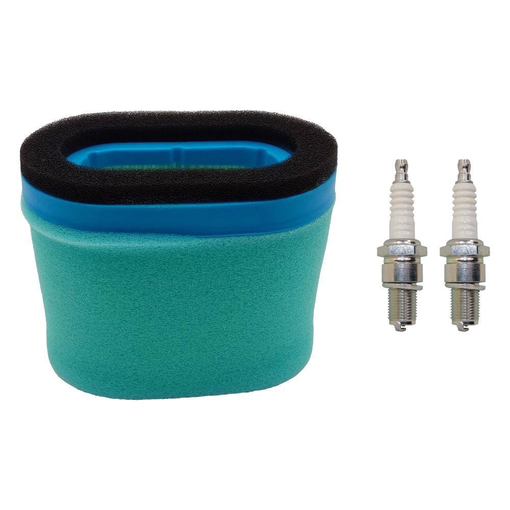 Air Filter Kit and Spark Plugs For Briggs & Stratton 690610 697029 498596 5.5-6.5HP Engine