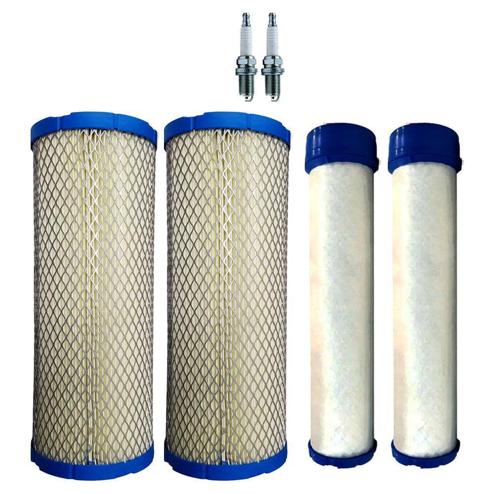 2PK Air Filter and Spark Plug Bundle For Briggs & Stratton 841497 821136
