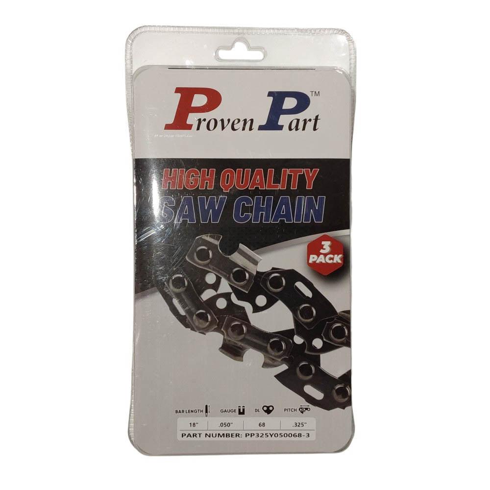 Proven Part 3-Pack of chainsaw Chain 325 Pitch 050 Gauge 68 DL Fits Stihl 23RM3 68.