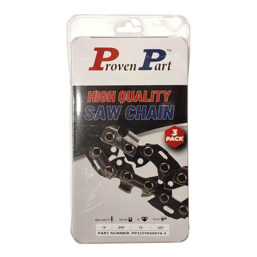 Proven Part 3-Pack of chainsaw Chain 325 Pitch 050 Gauge 74 DL Fits Stihl 23RM3 74.