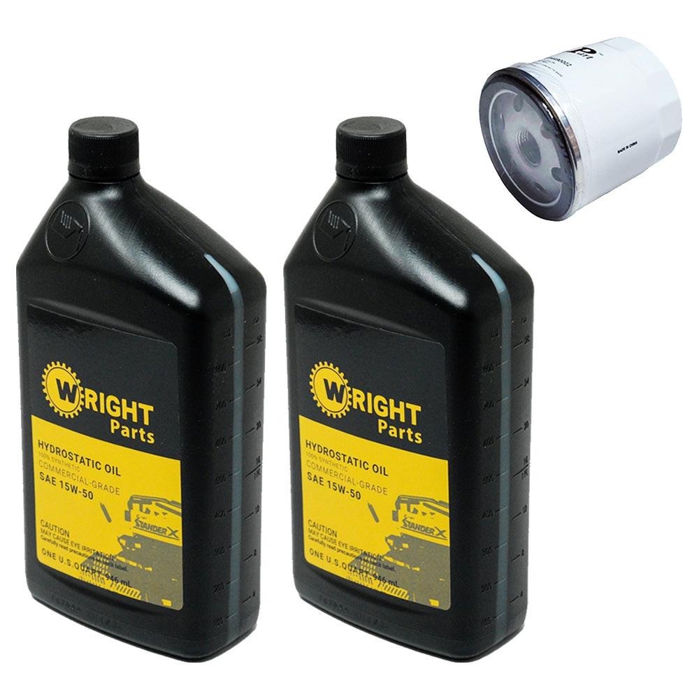 Proven Part Hydraulic Oil Filter For Wright 34490002 with 2 Quarts 15W50 36490013