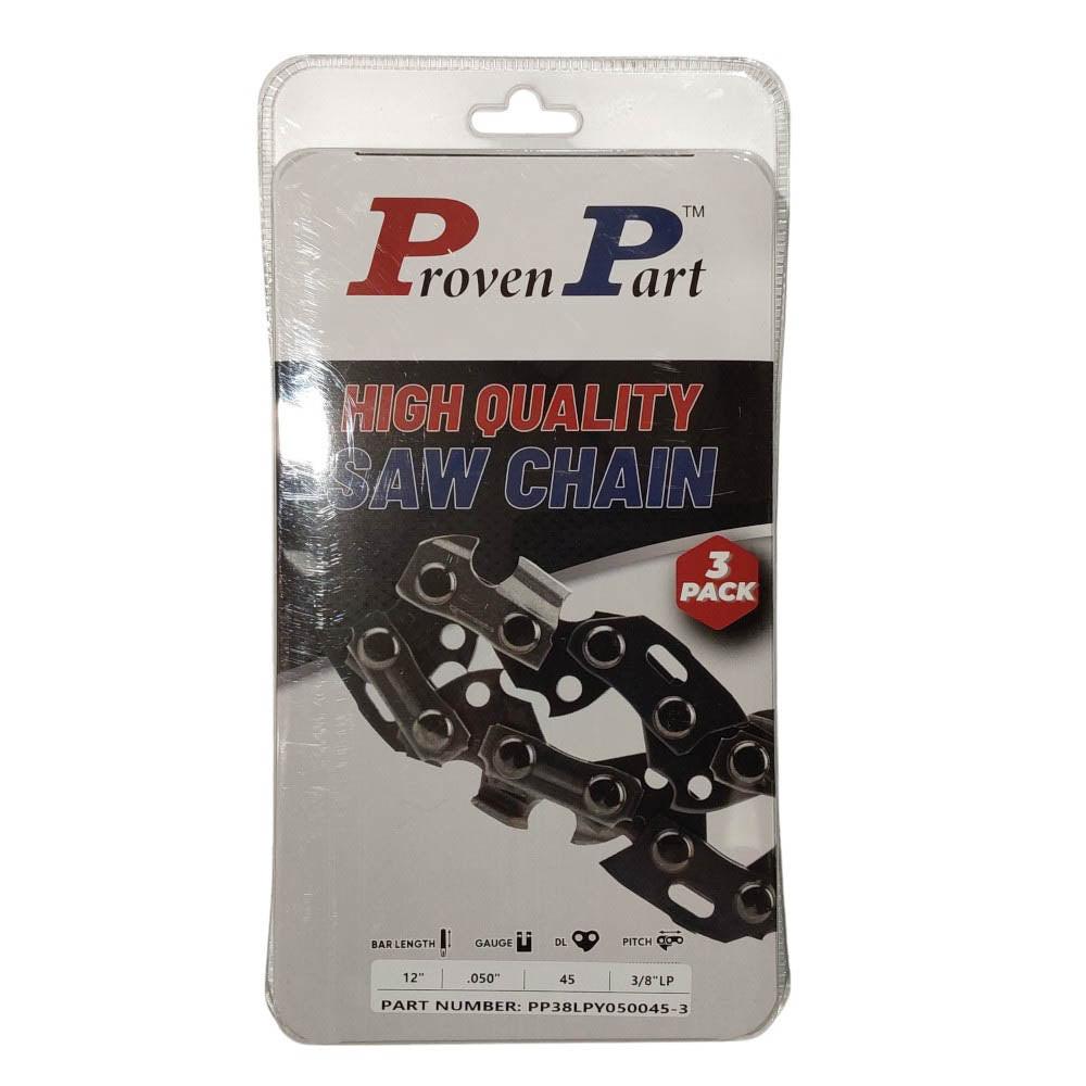 Proven Part 3-Pack of chainsaw Chain 38LP Pitch 050 Gauge 45 DL Fits Craftsman CMXGZAM700142.