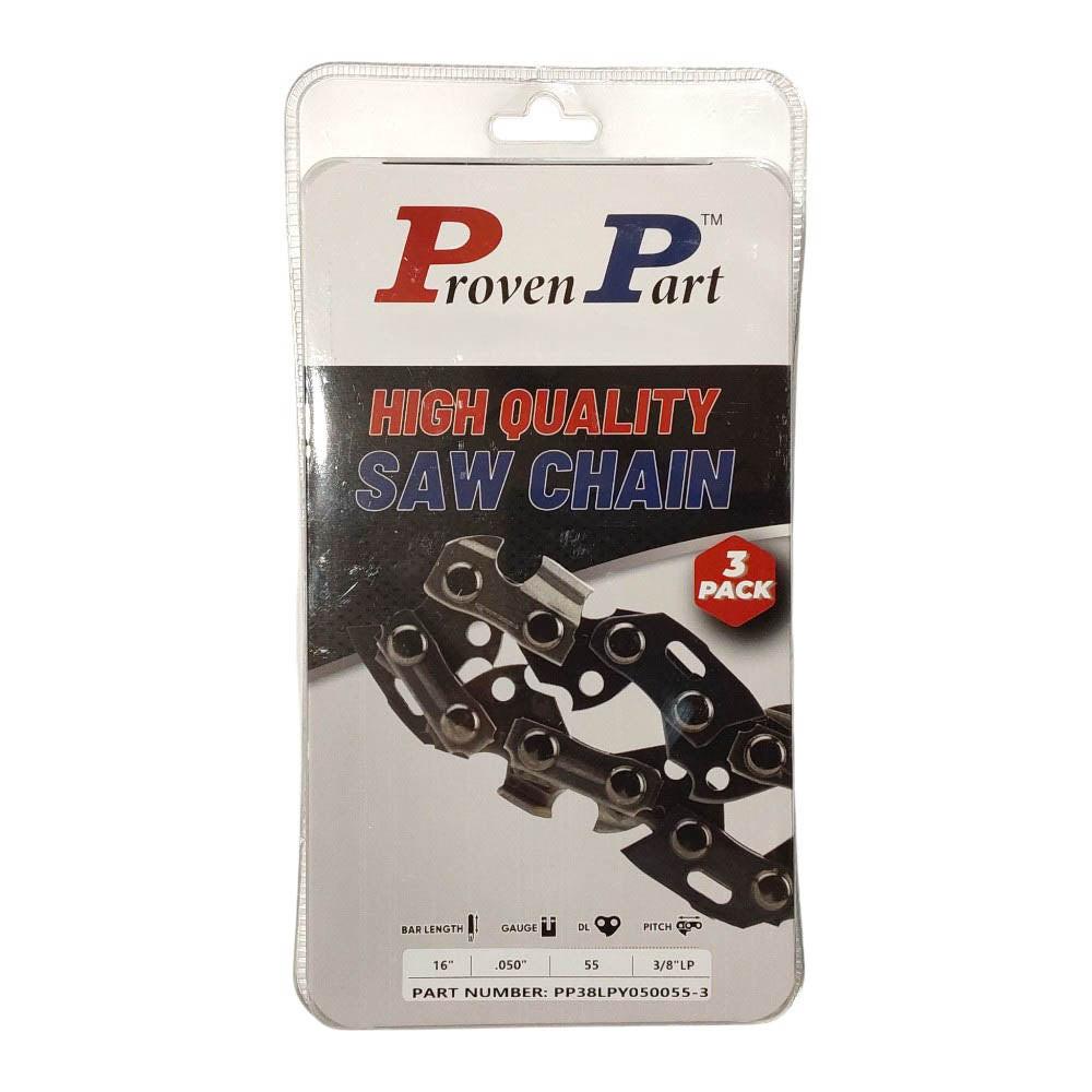 Proven Part 3-Pack of chainsaw Chain 38LP Pitch 050 Gauge 55 DL Fits Stihl 63PD3  55.