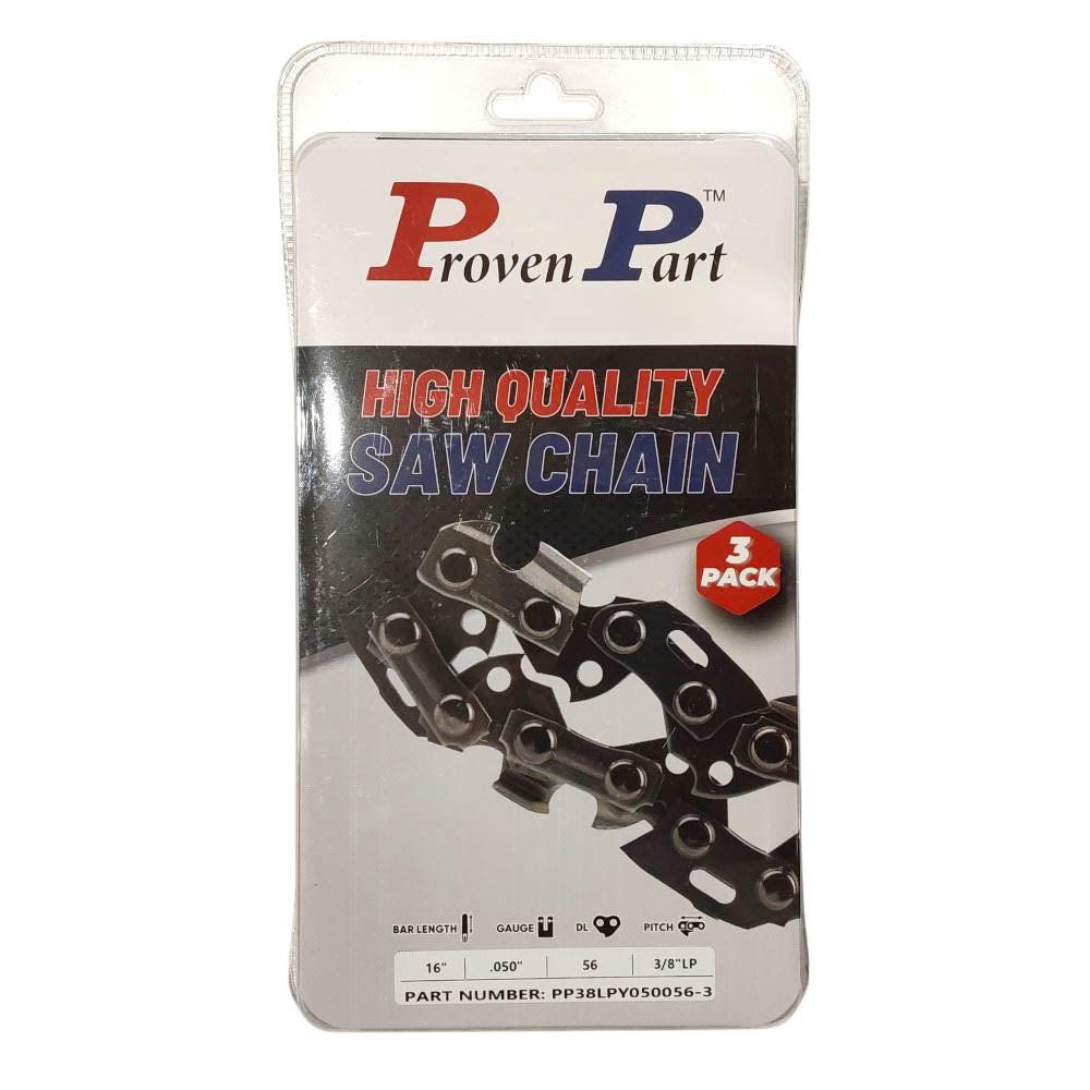 Proven Part 3-Pack of chainsaw Chain 38LP Pitch 050 Gauge 56 DL Fits Craftsman CMXGZAM700123.