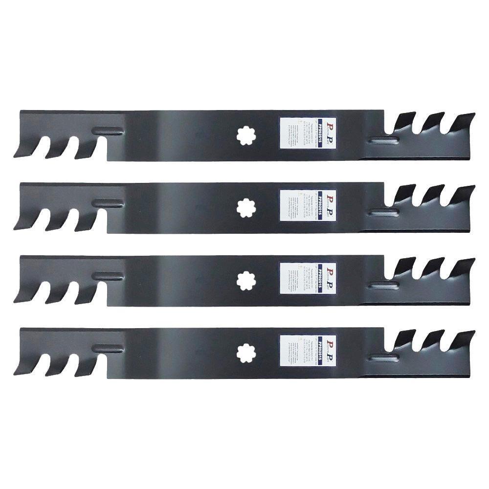 Proven Part 4x Mulching Blade 21.38In Fits John Deere 102, 115, 125, 135, D100, D110, D120, D130, LA100, LA105, LA110, LA115, LA120, LA135, X110, X120 and Z225