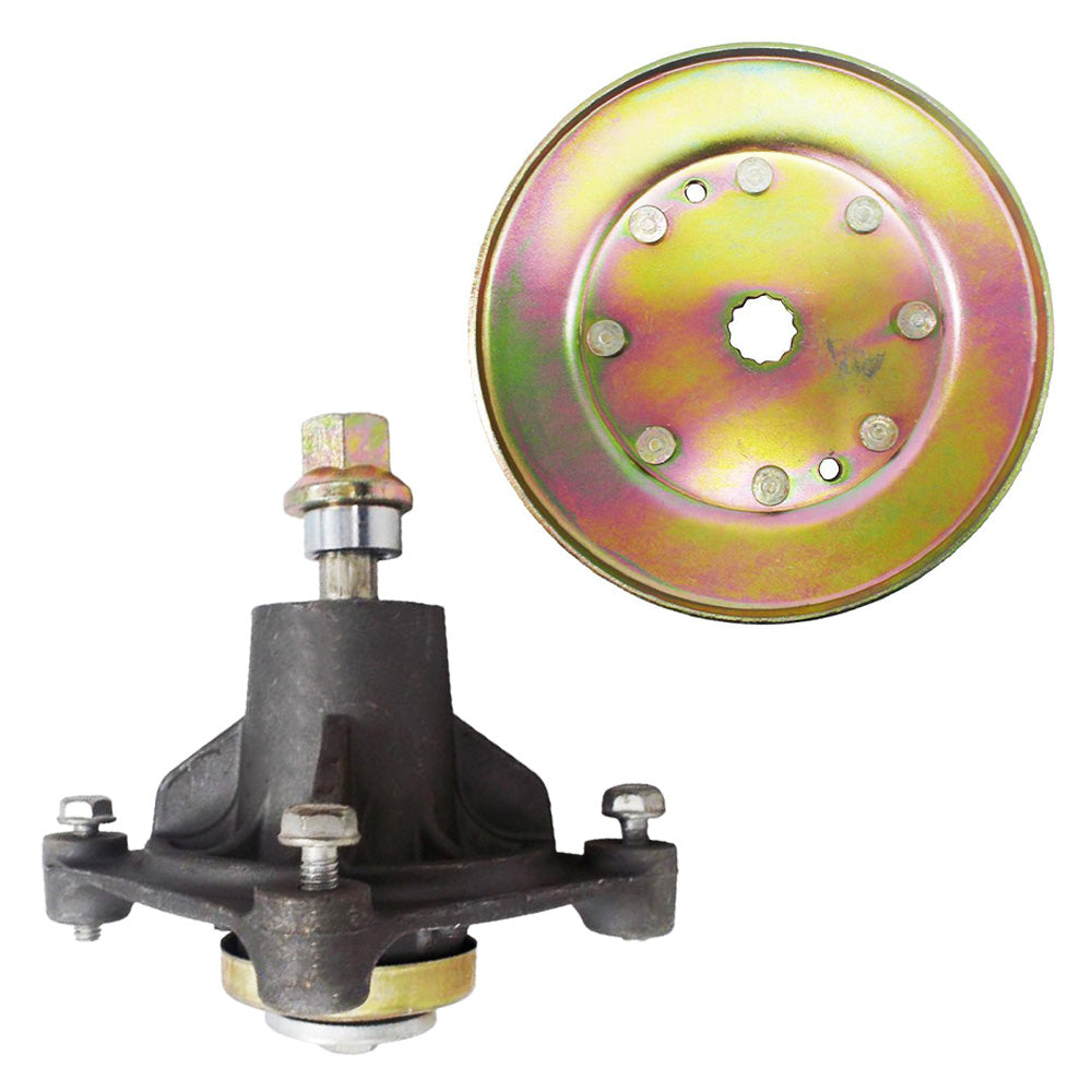 Proven Part Spindle and Pulley For Hustler 604214 and 601322
