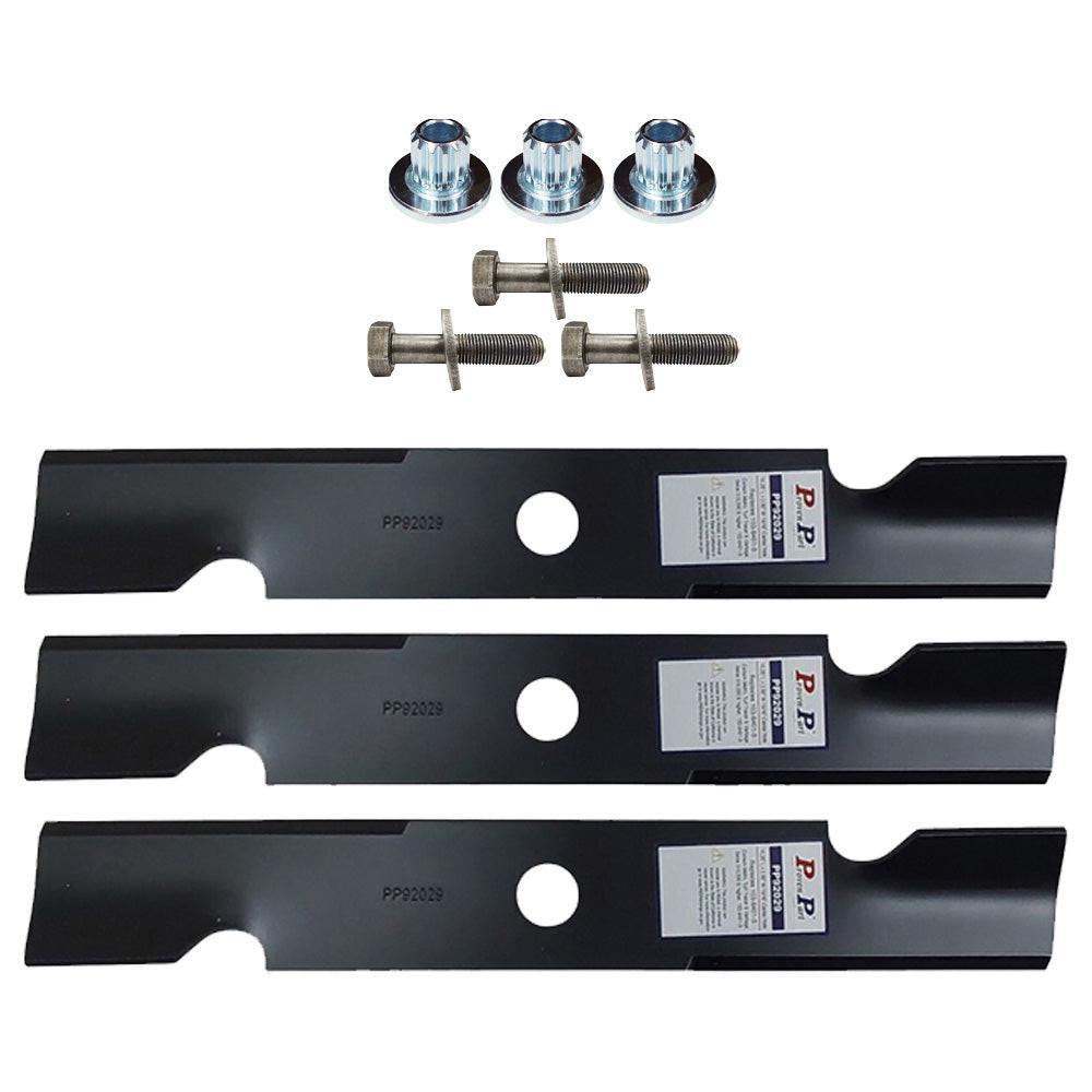Proven Part (3) Splined Blade Center Bushing And Bolt .094" Center Hole Fits Exmark 103-3037 109-9220 103-6401
