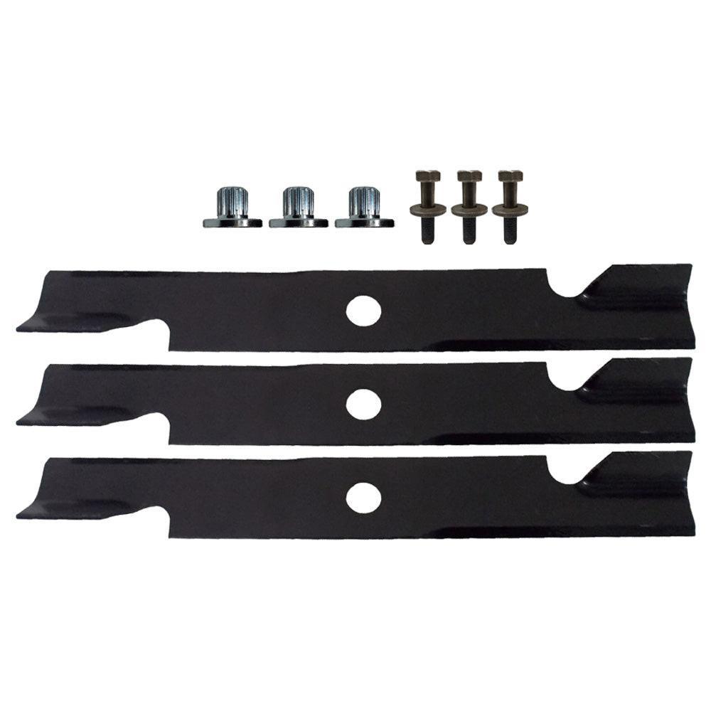 (3) Proven Part Splined Blade Center Bushing and Bolt .094" Center Hole Fits Exmark 103-3037 109-9220 103-6403
