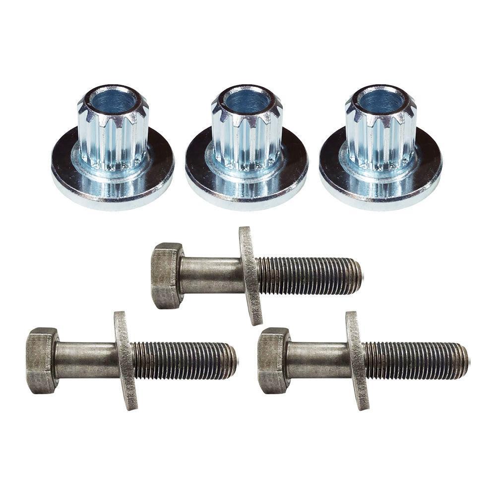 (3) Proven Part Splined Blade Center Bushing and Bolt .094" Center Hole Fits Exmark 103-3037 109-9220
