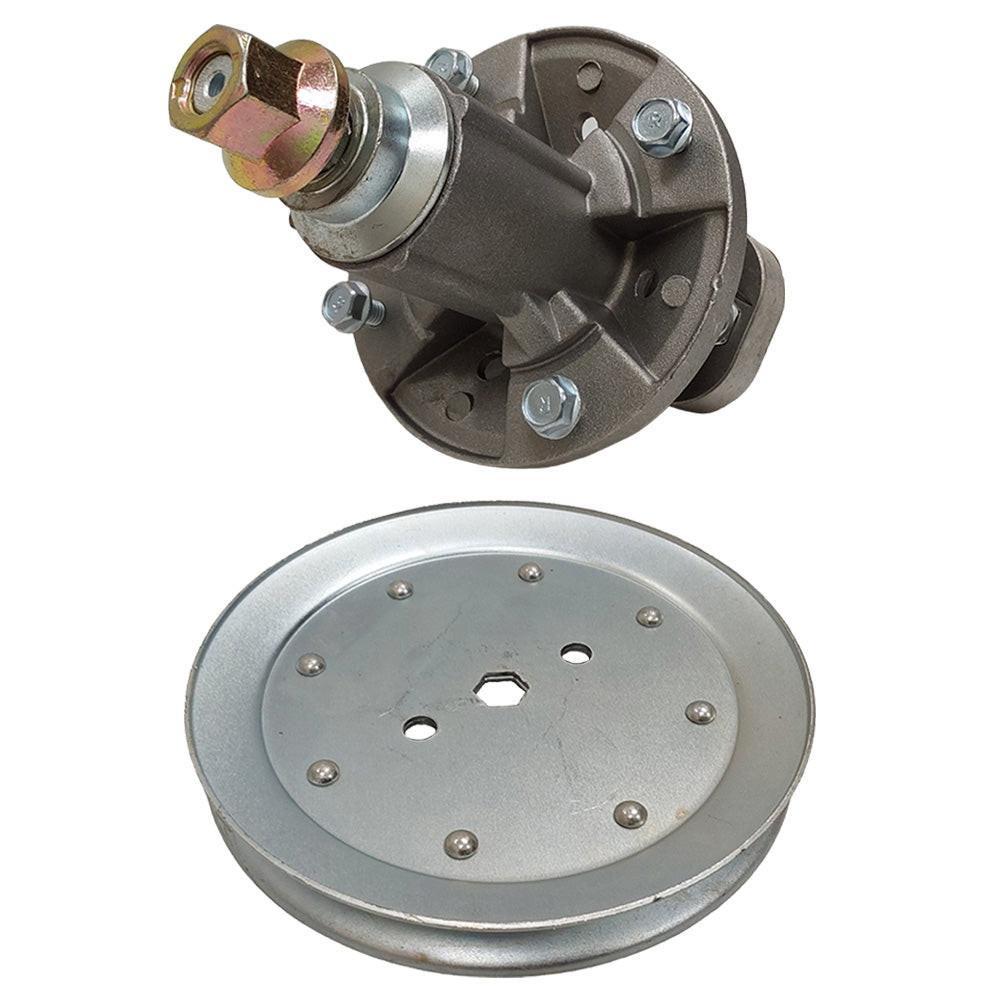 Proven Part Spindle and Pulley Fits John Deere GY20785 GY20050 M155979