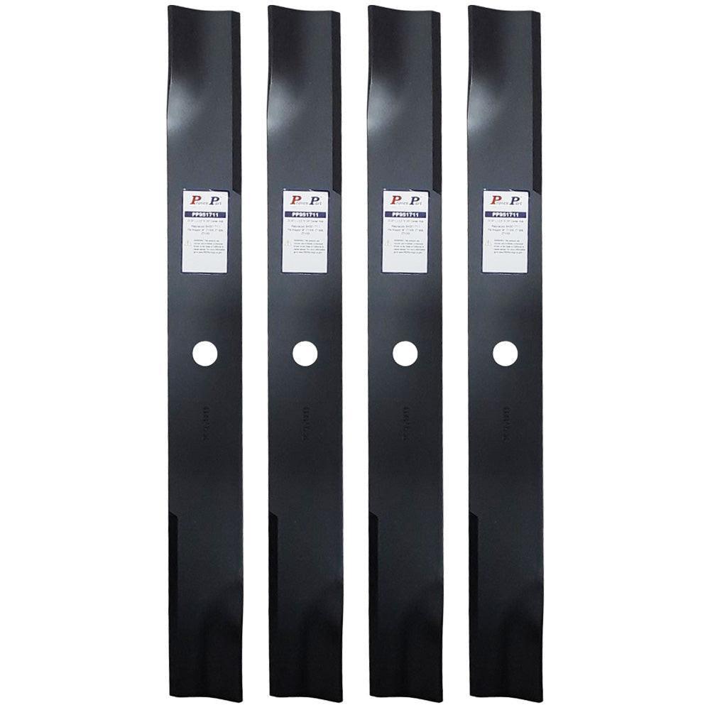 4x Proven Part Hi-Lift Blade 22.25 Fits Simplicity 36In Zero-Turn Mower: Courier (19 Gross HP B&S, 23 Gross HP B&S), SZT105 (7200 Series B&S)