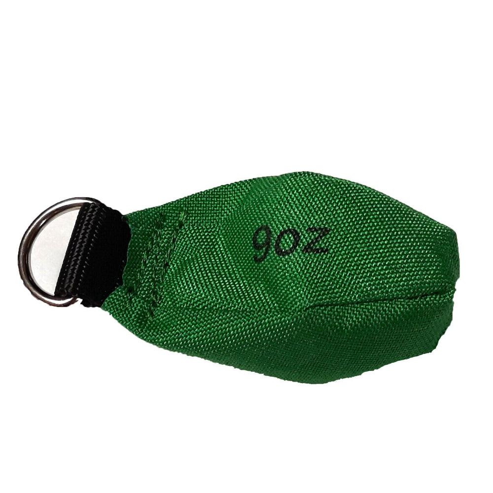 Proven Part 9 Ounce Climbing Tree Arborist Throw Weight Bag and A 150 Feet. By 1/8 In. Yellow Paracord Throw Line Rope.
