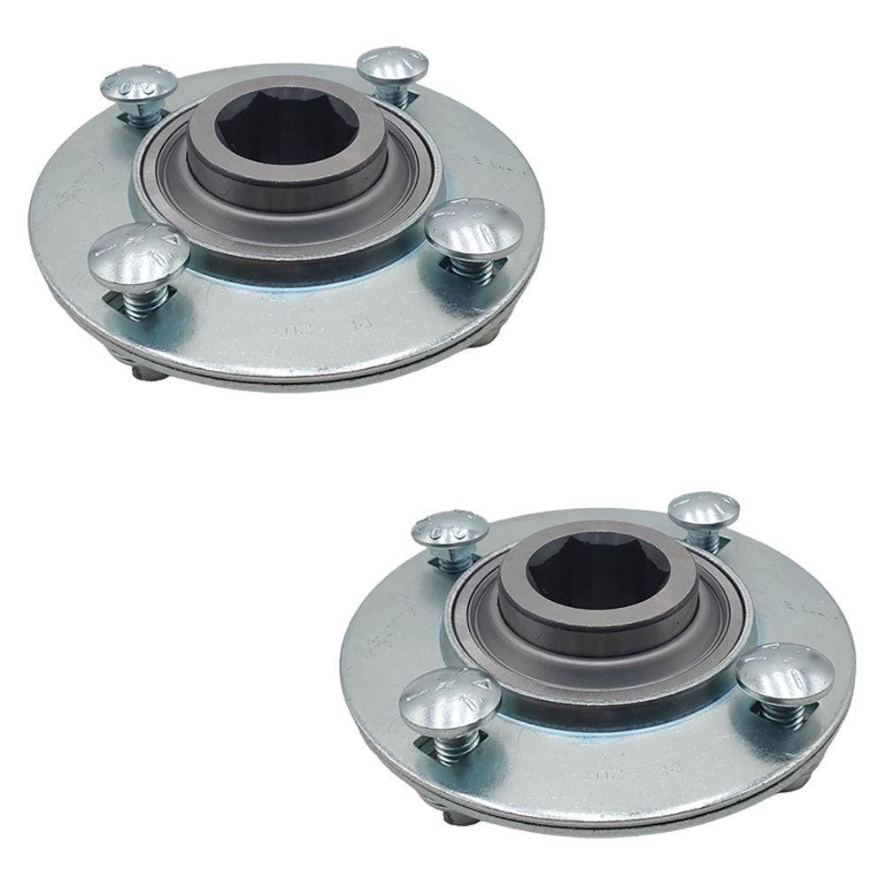 Proven Part (2) AE50-090 Hex Bearings With (4) AE50-094 72mm 4 Hole Flanges
