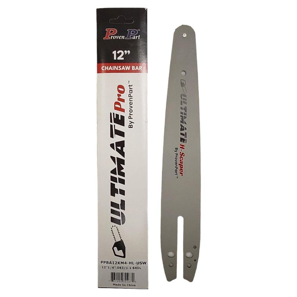 Proven Part 12" Guide Bar 1/4" .043" 64DL For 3005 008 3405 MSA160C-BQ MSA200C-BQ HL USW