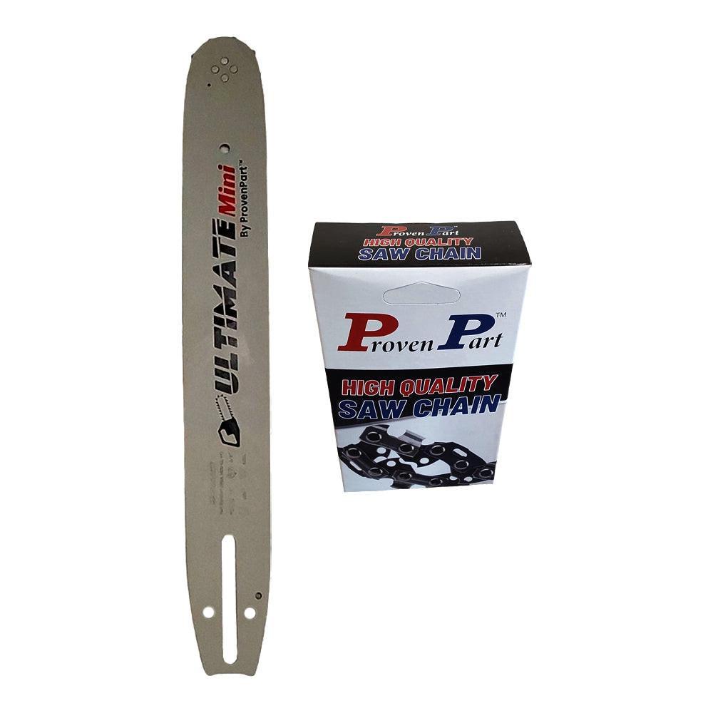 Proven Part 14" Chainsaw Bar And Full Chisel Chain 3/8" LP .050 52DL For Husqvarna Fits 599583952