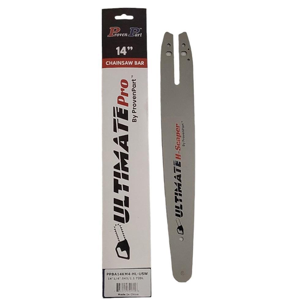 Proven Part 14" Guide Bar 1/4" .043" 72DL For Stihl 3005 008 3409 MSA160C-BQ MSA200C-BQ