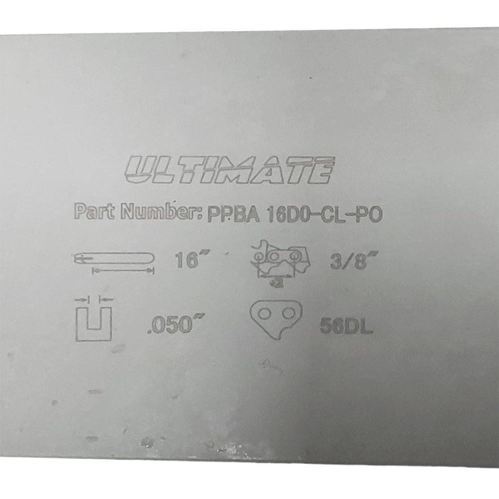 Proven Part 16" Chainsaw Bar And Full Chisel Chain Combo 3/8"LP .050" 57DL For Husqvarna Fits 599583956