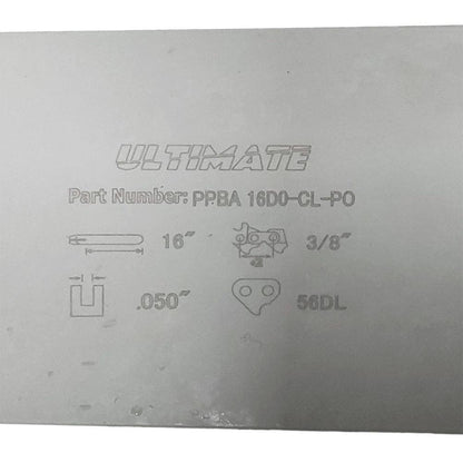 Proven Part 16" Chainsaw Bar And Full Chisel Chain Combo 3/8"LP .050" 57DL For Husqvarna Fits 599583956