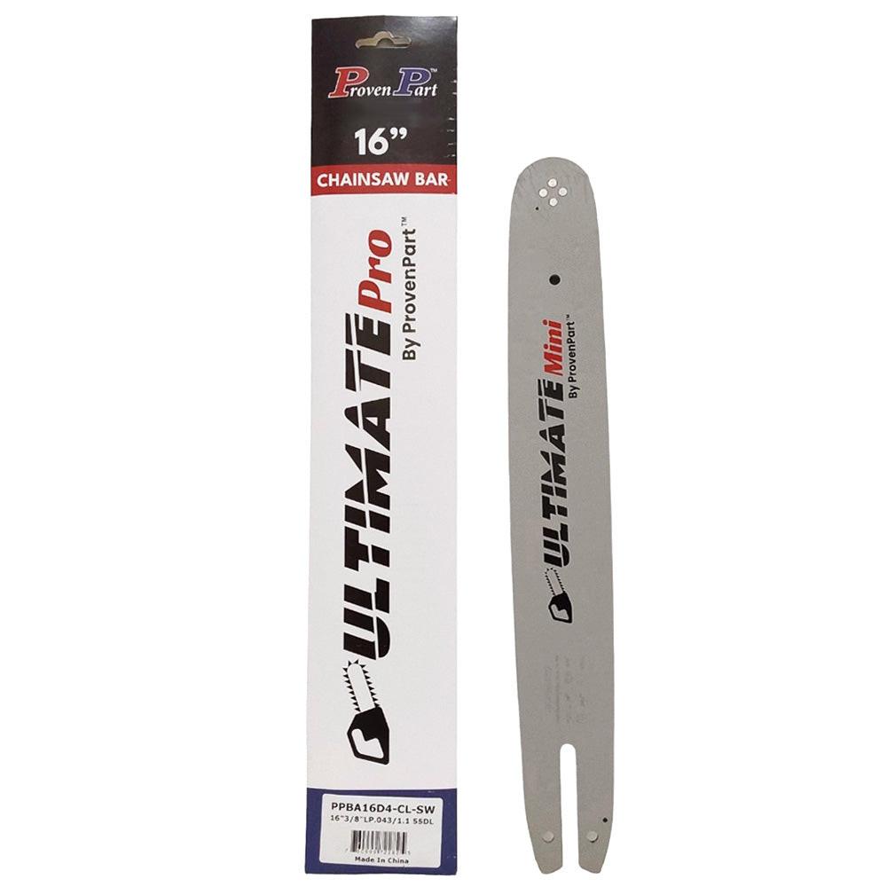Proven Part 16" Chainsaw Bar 3/8" LP Gauge 043 X 55DL Fits Stihl Models MSE180, MSE200 Saw With .043" Gauge