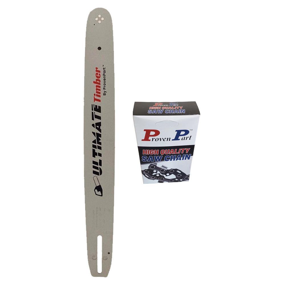 Proven Part 18" Chainsaw Bar And Full Chisel Chain Combo .325" .050" 72DL For Echo Fits 18F0AD3372C