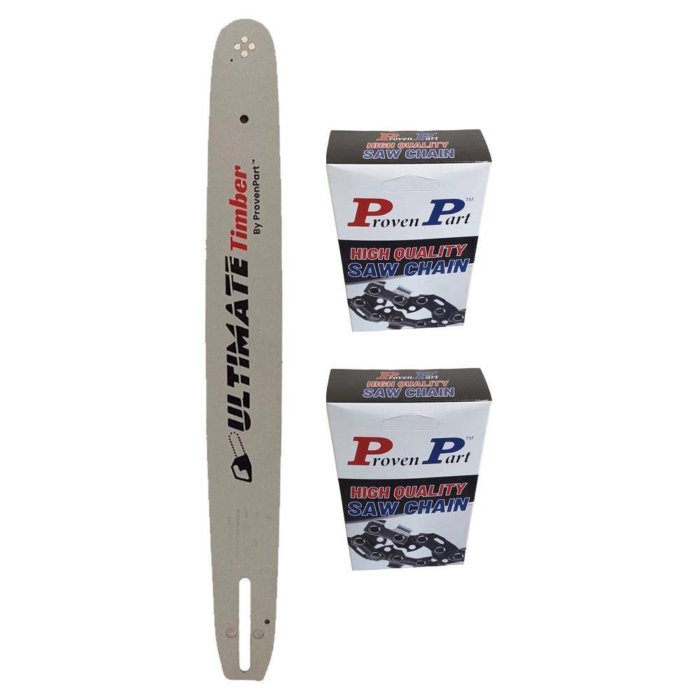 Proven Part 18" Chainsaw Bar And 2 Pack Full Chisel Chain Combo .325" .050" 72DL For Echo Fits 18F0AD3372C