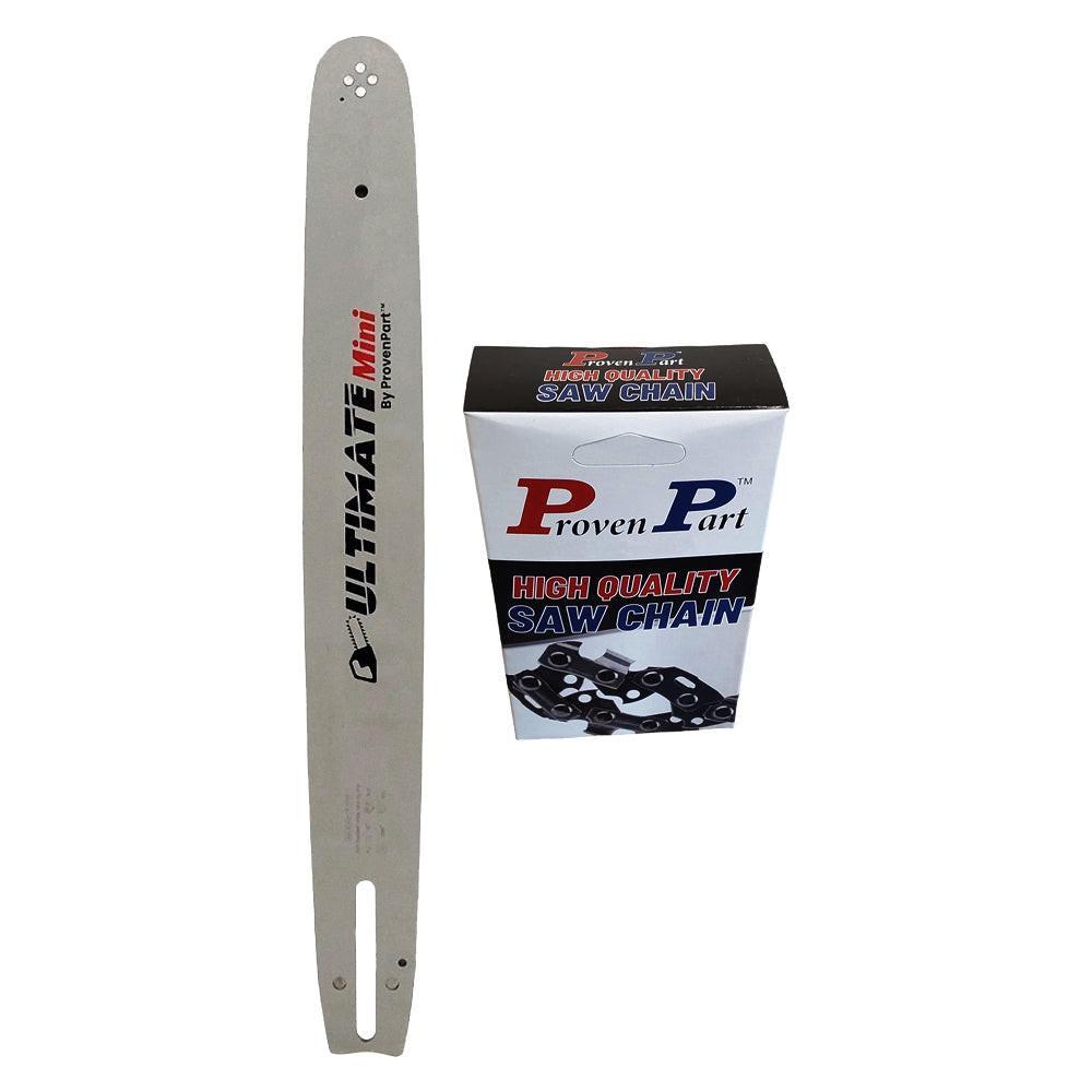 Proven Part 18" Chainsaw Guide Bar And One Semi Chisel Chain 3/8"LP .050" 62DL CL PO A041