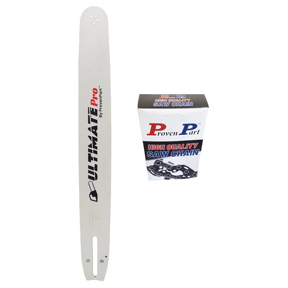 Proven Part 20" Chainsaw Guide Bar And Full Skip Chisel Chain Combo 3/8" .050" 72DL For Husqvarna 596687472