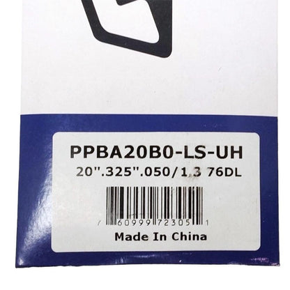 Proven Part 20" Chainsaw Bar and 4 Pack Full Chisel Chain Combo .325" .050" 76DL