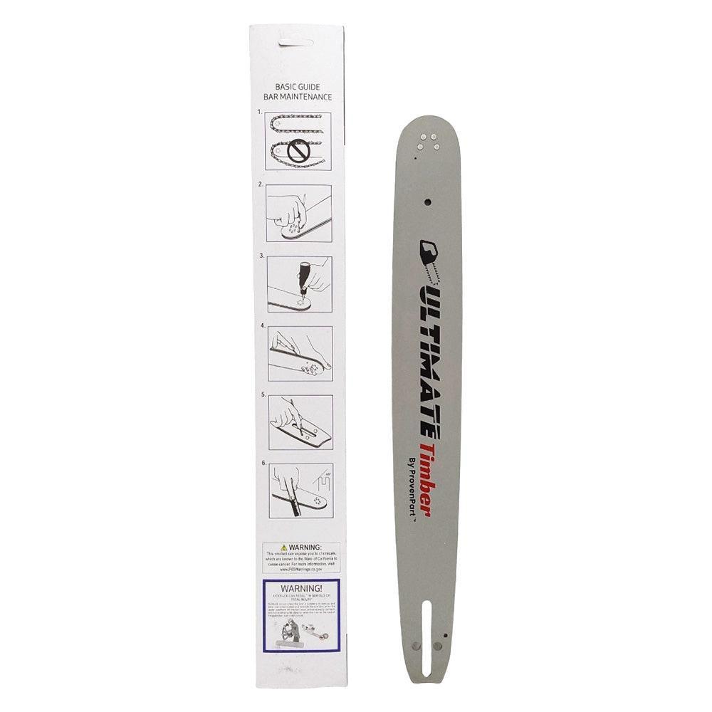 Proven Part 20" Chainsaw Bar and 4 Pack Full Chisel Chain Combo .325" .050" 76DL