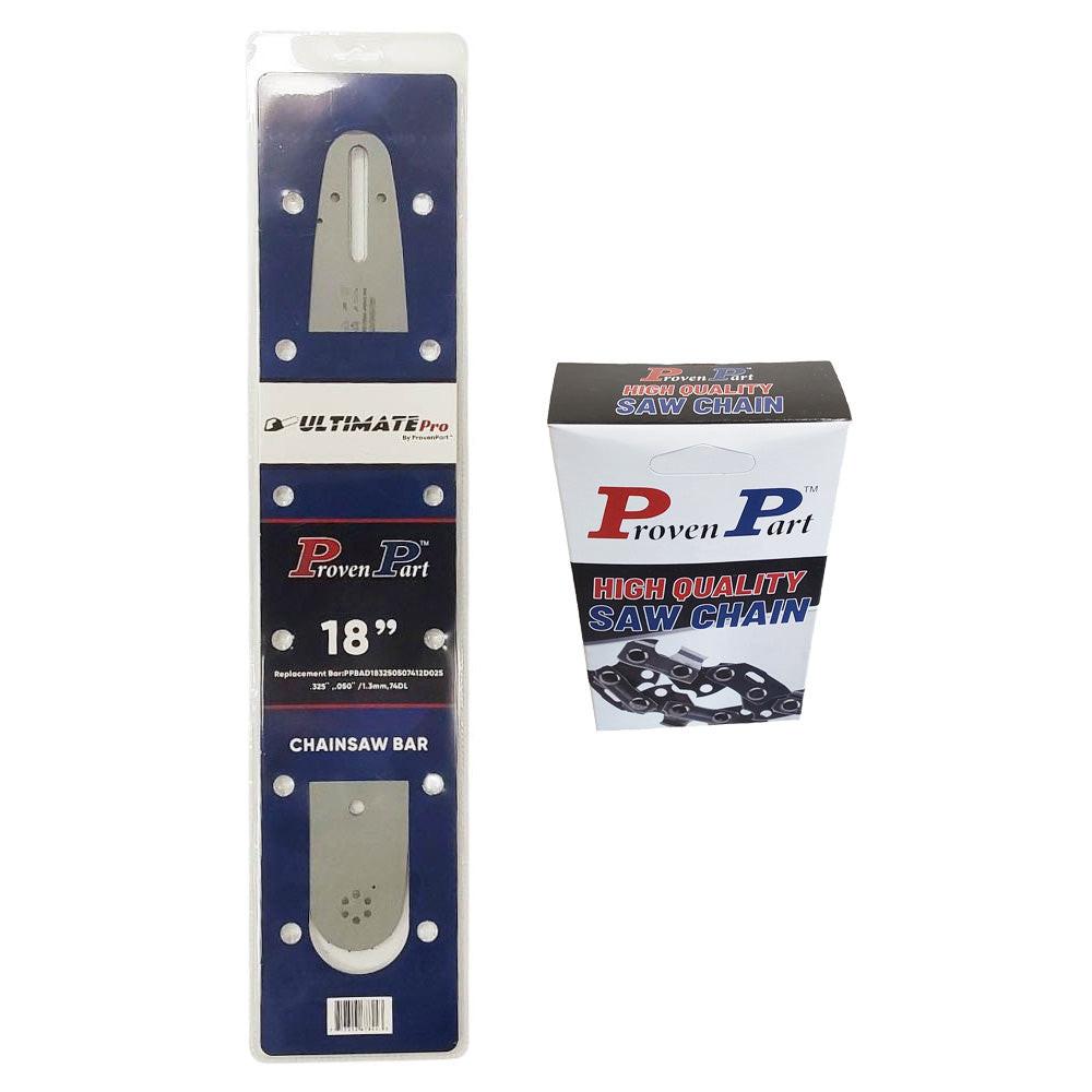 Proven Part 18In Bar and 1 Chain .325 .050 74DL Fits Stihl MS 280, MS 280 C-BQ, MS 280 CQS, MS 290 180VXLGD025
